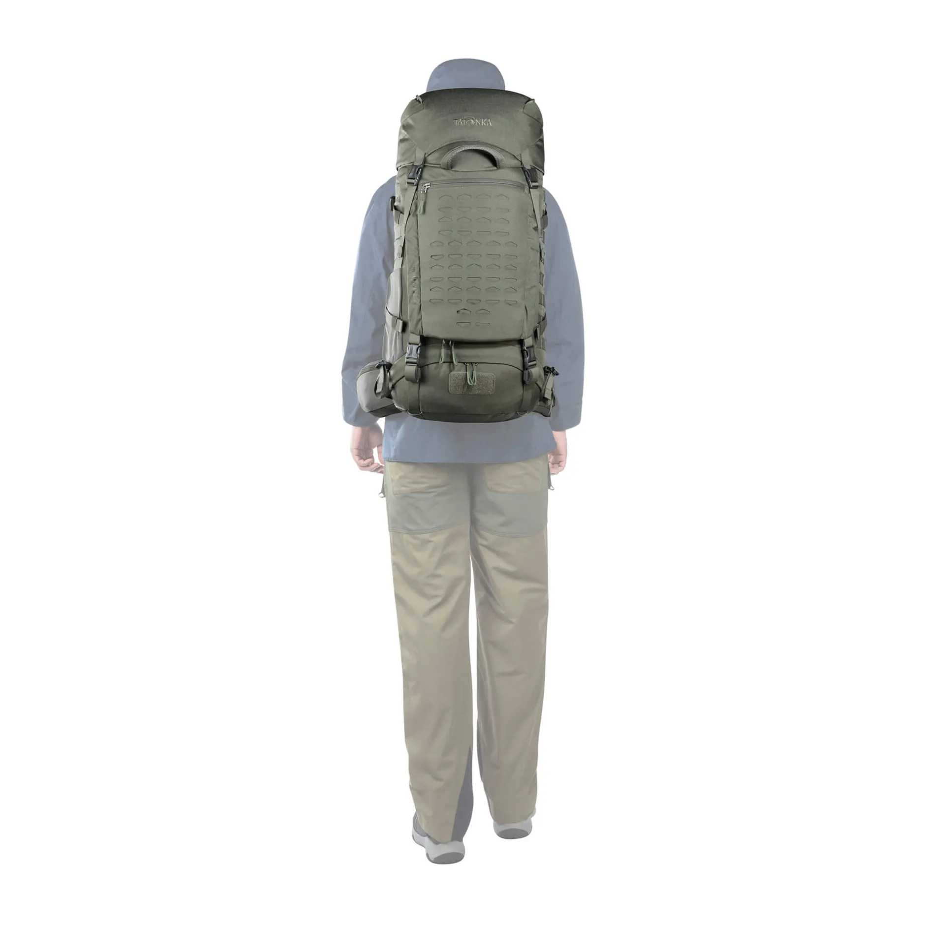 Clearance Tatonka Bushcraft-Rucksack - Pyrox 45+10 BC - stone-grey-olive