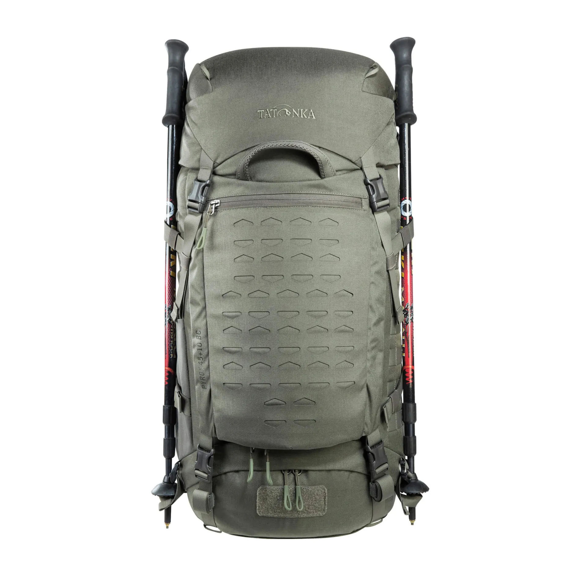 Clearance Tatonka Bushcraft-Rucksack - Pyrox 45+10 BC - stone-grey-olive