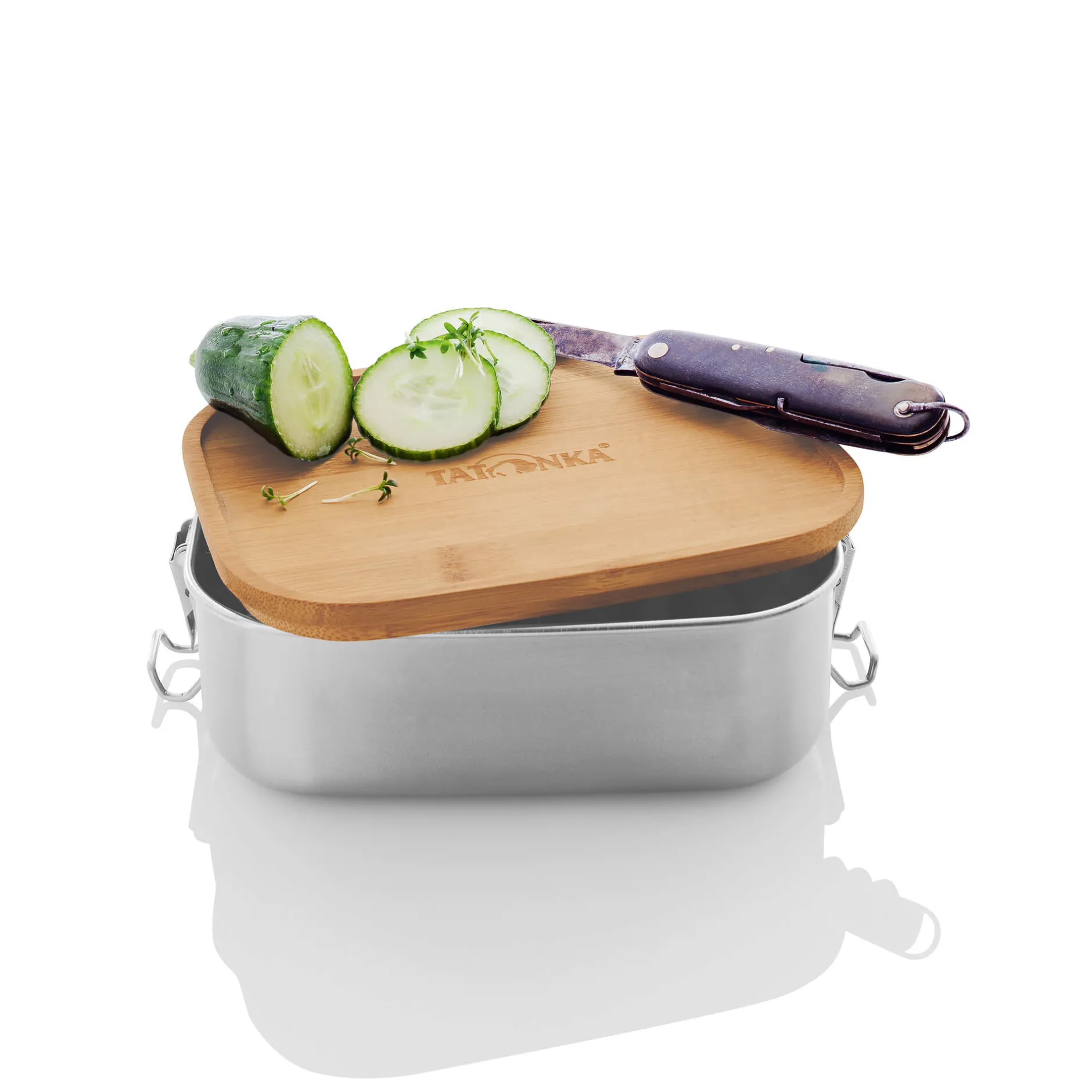 New Tatonka Edelstahl-Brotdose - Lunch Box I 800 Bamboo - ohne-farbbezeichnung