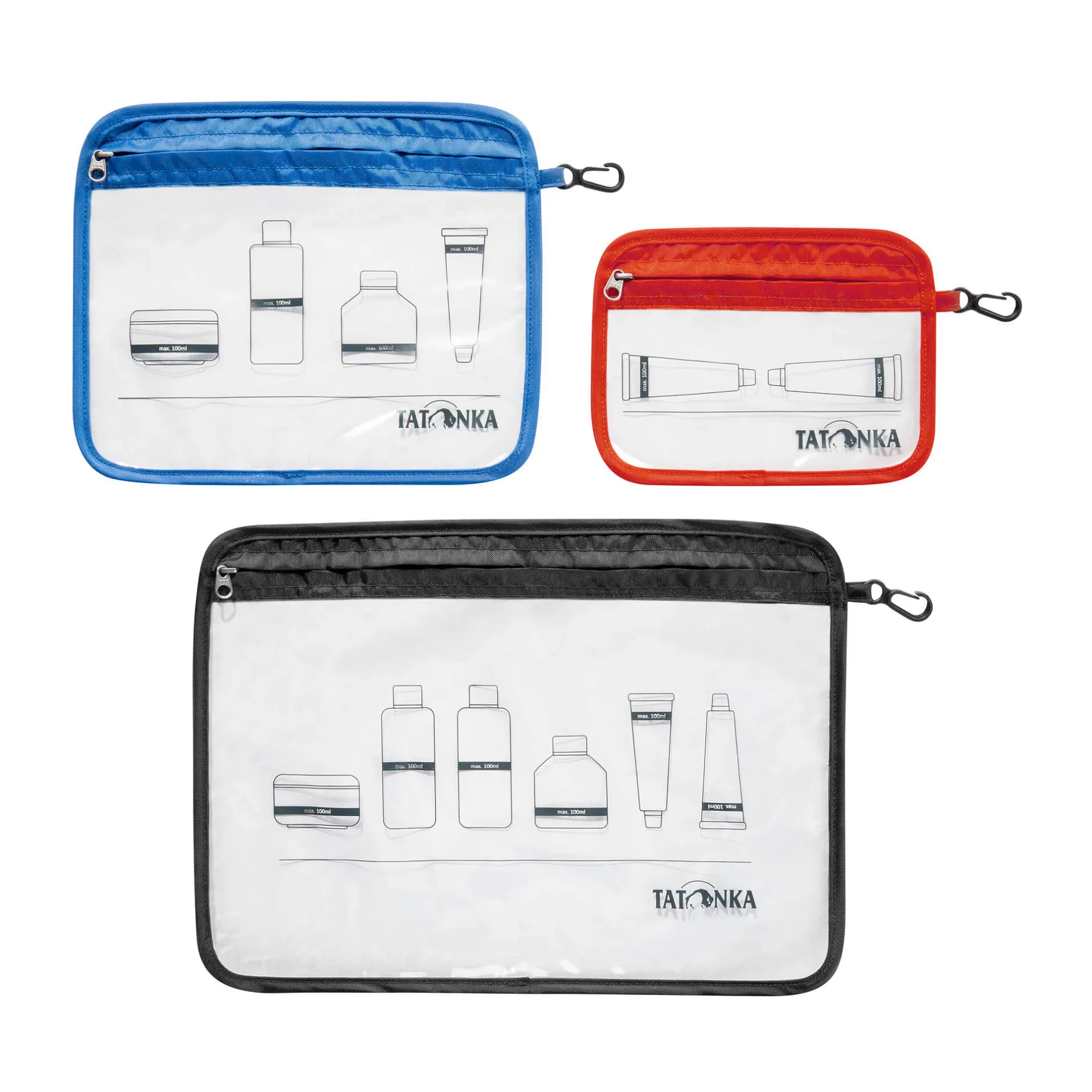 Outlet Tatonka Flugzeug-Beutel (3 Stück) - Zip Flight Bag Set -