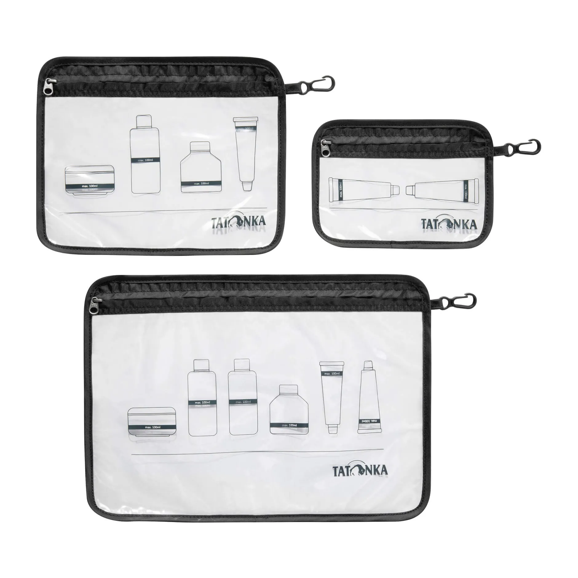 Outlet Tatonka Flugzeug-Beutel (3 Stück) - Zip Flight Bag Set -