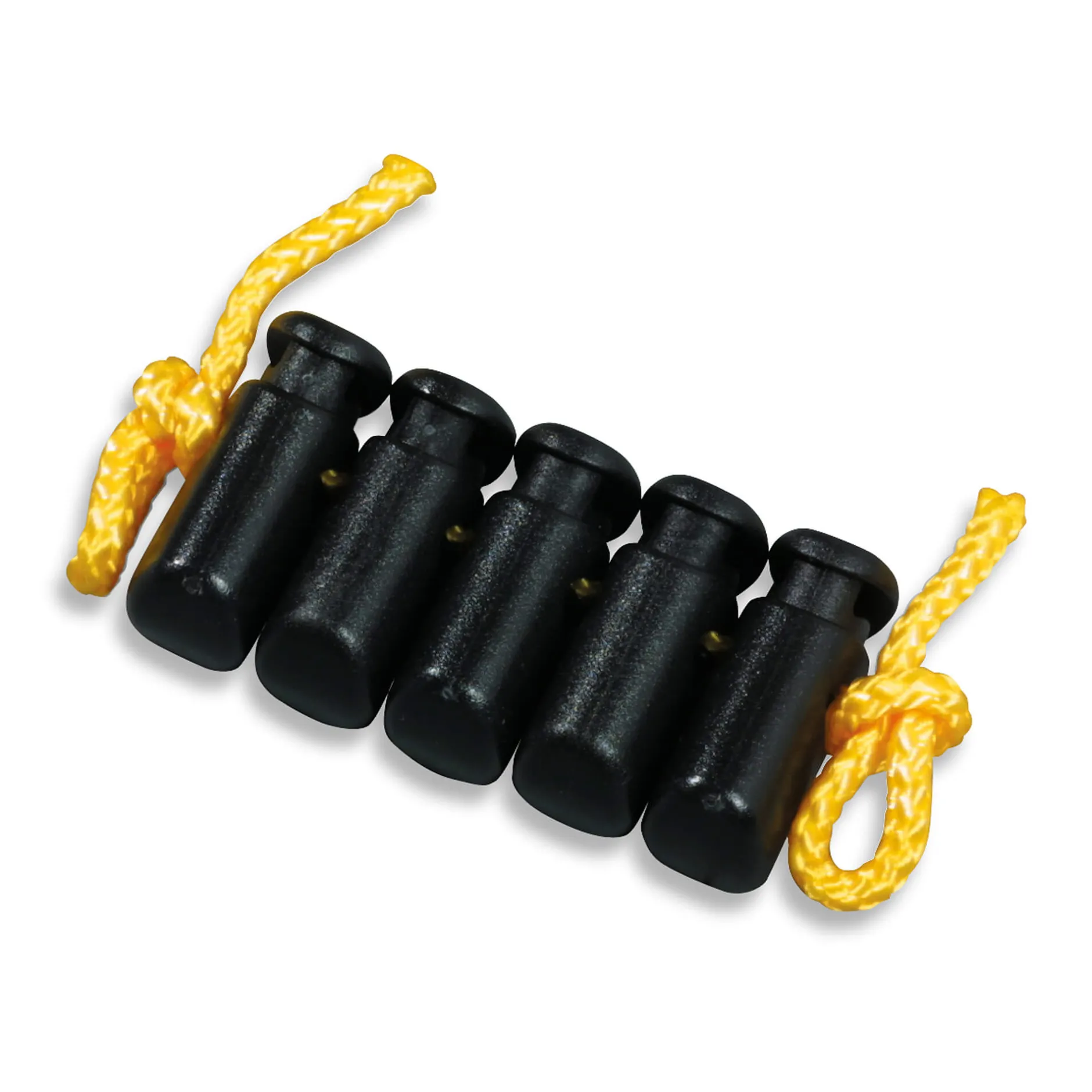 Hot Tatonka Kordelstopper - Tanka 5-er Pack - black
