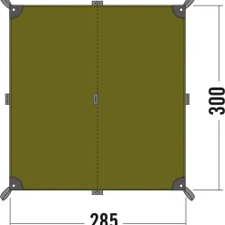 Clearance Tatonka Tarp - Tarp 2 - light-olive