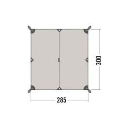 Hot Tatonka Tarp - Tarp 2 TC - sand-beige