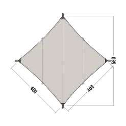 Clearance Tatonka Tarp - Tarp 3 TC - sand-beige