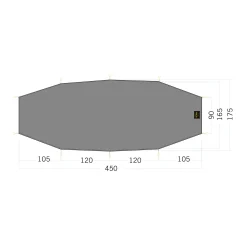 Tatonka Zeltunterlage - Floor Sheet LT Rokua 3 - stone-grey-olive