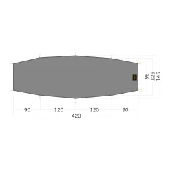 Online Tatonka Zeltunterlage - Floor Sheet LT Rokua 2 - stone-grey-olive